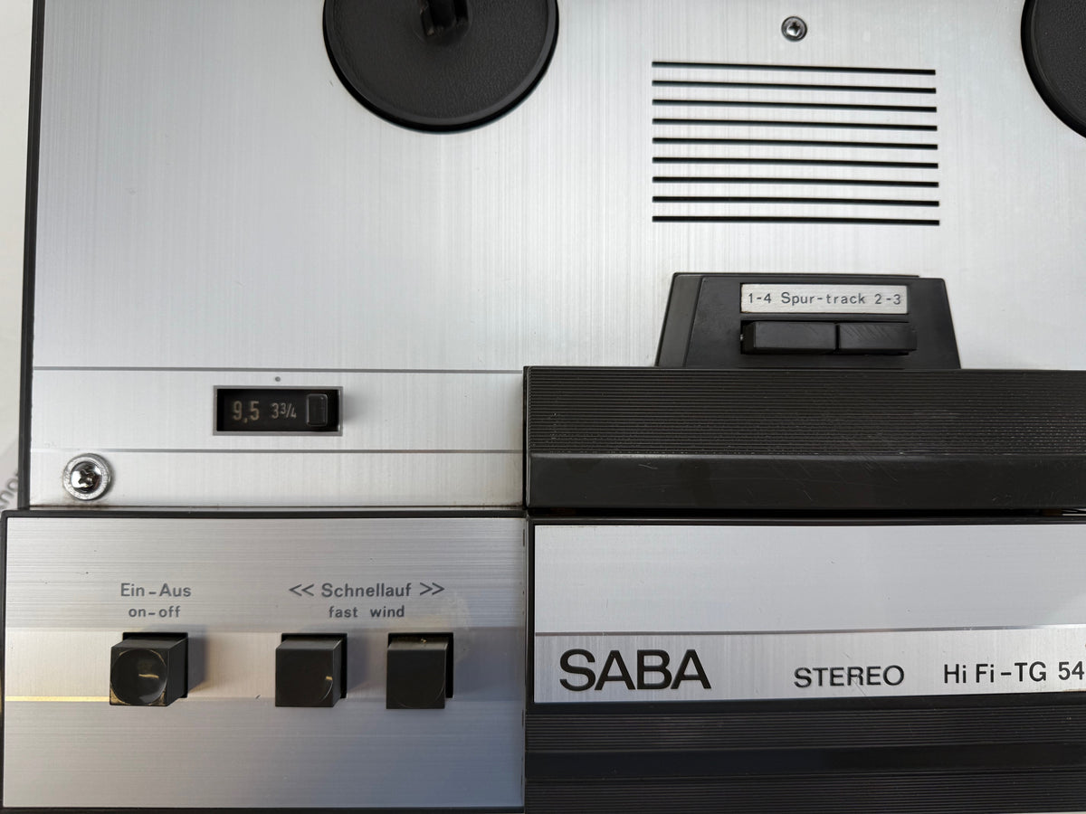 SABA TG-543 Stereo 1/4" 18CM Cassettedeck - Wordt verkocht zoals hij is