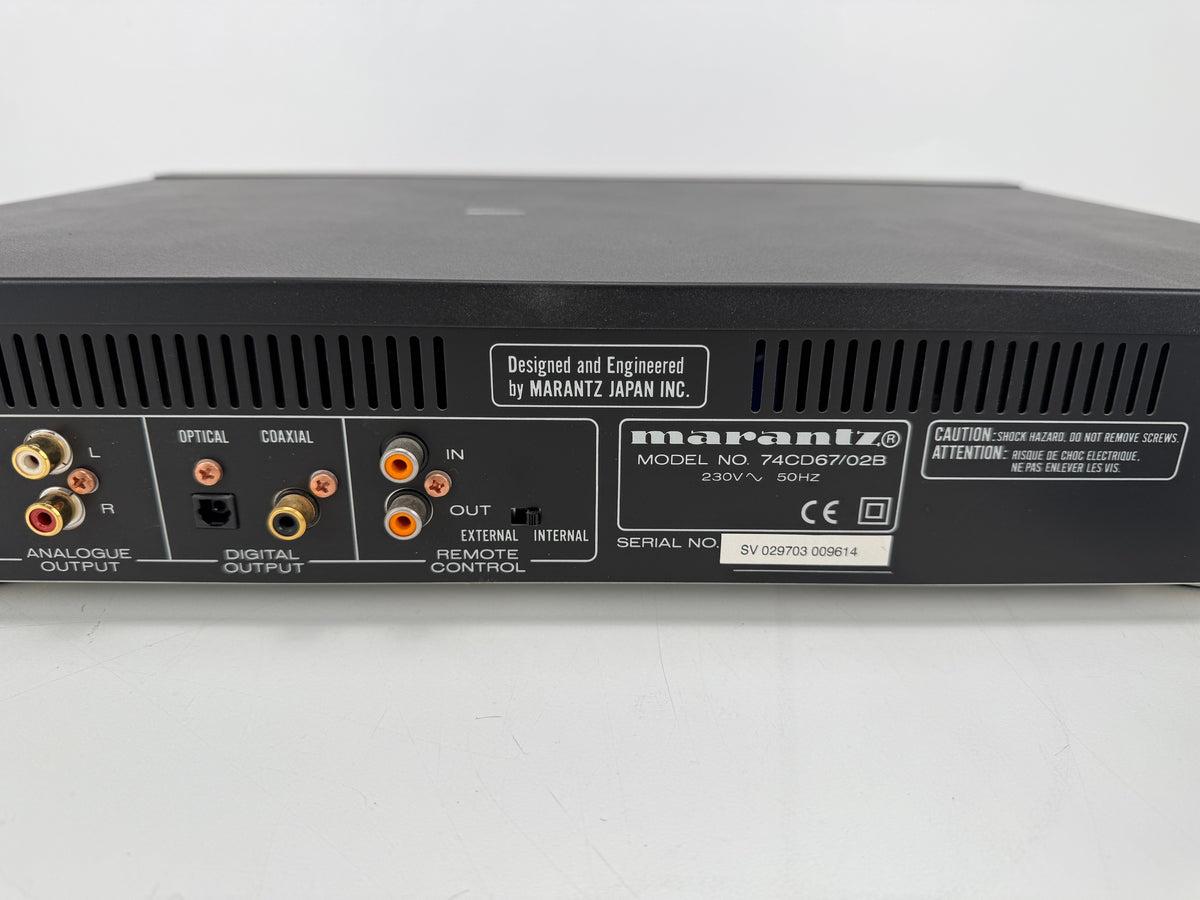 Marantz CD-67 compact discspeler - Verkocht zoals hij is