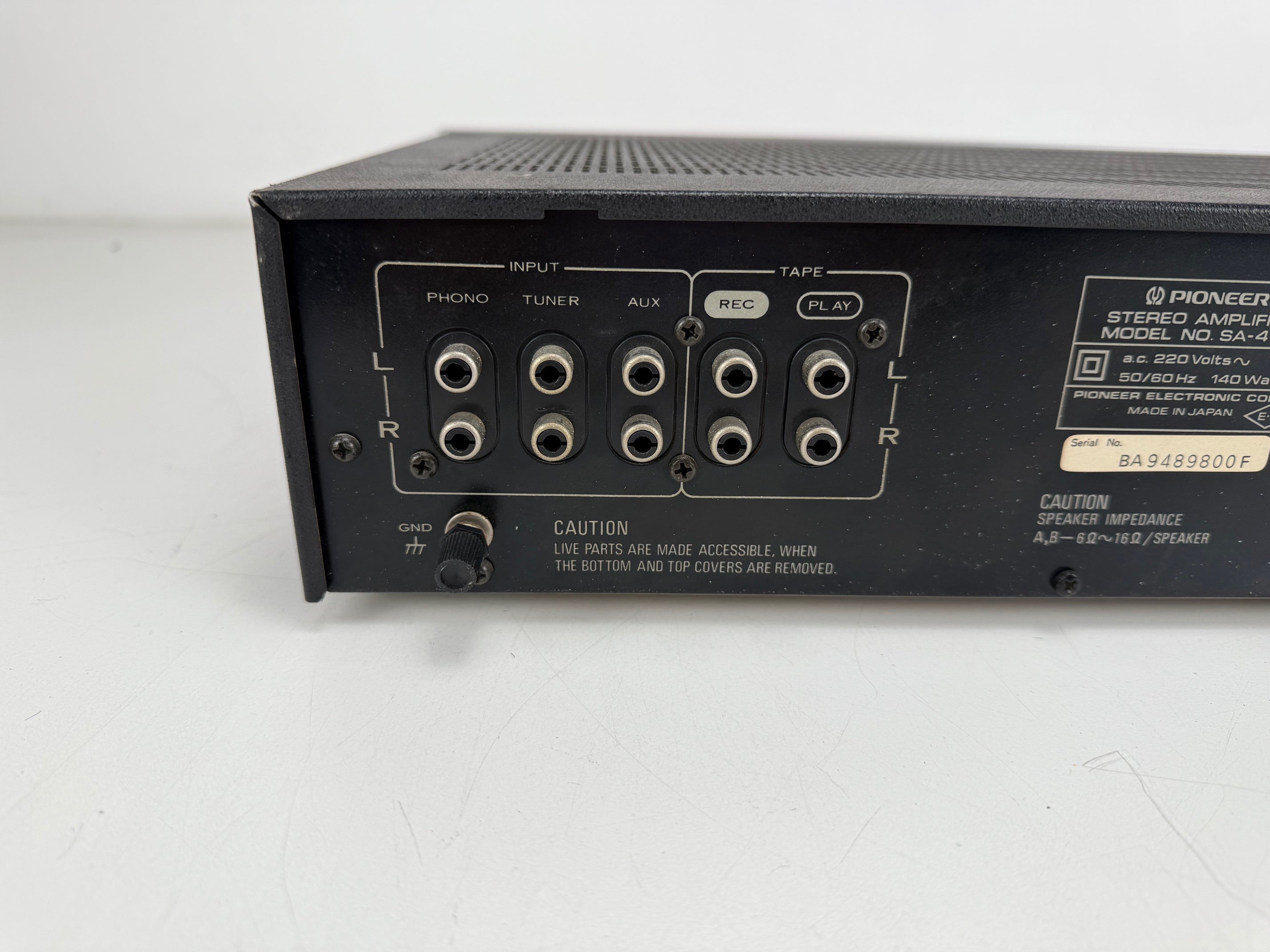 Pioneer SA-410 Stereo Integrated Amplifier