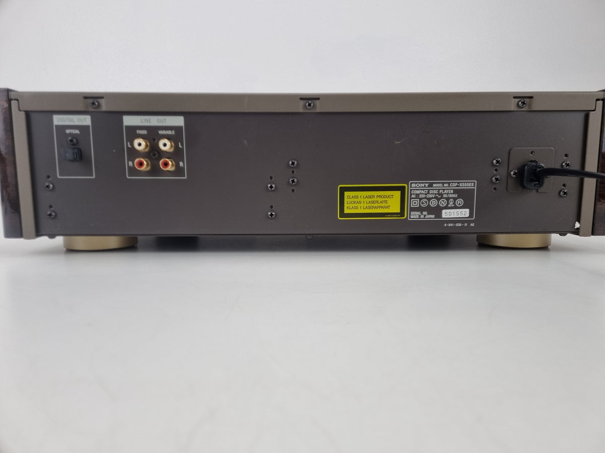 Sony CDP-X555ES CD player - Remote- Original box - Instruction manual -  Champagne