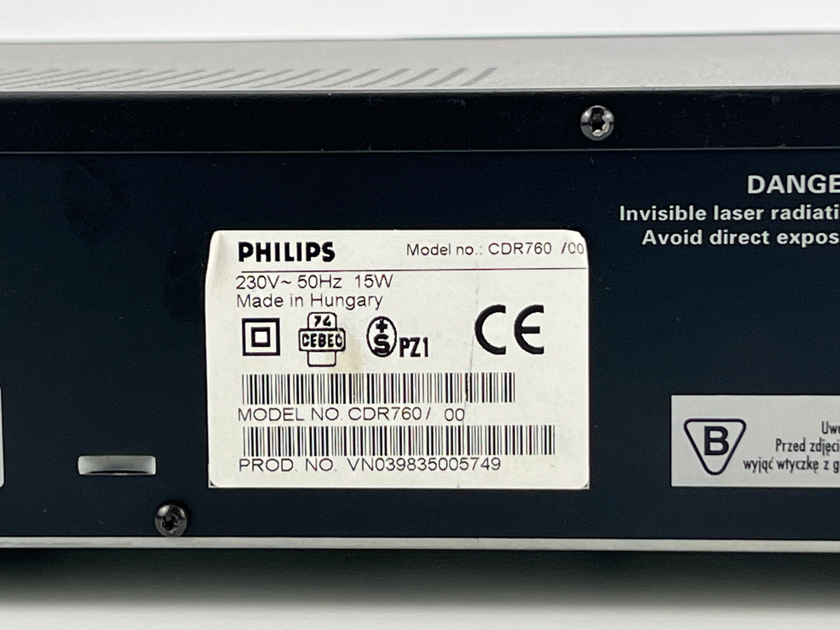 Philips CDR-760 - CD-speler/recorder