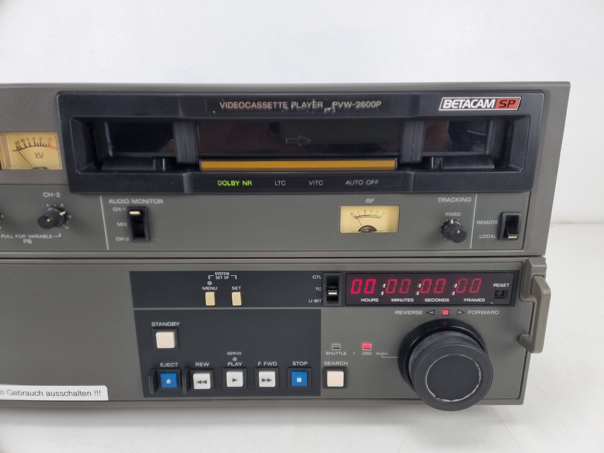 Sony PVW-2600P - BetacamSP videorecorder - Volledig gereviseerd en onderhouden
