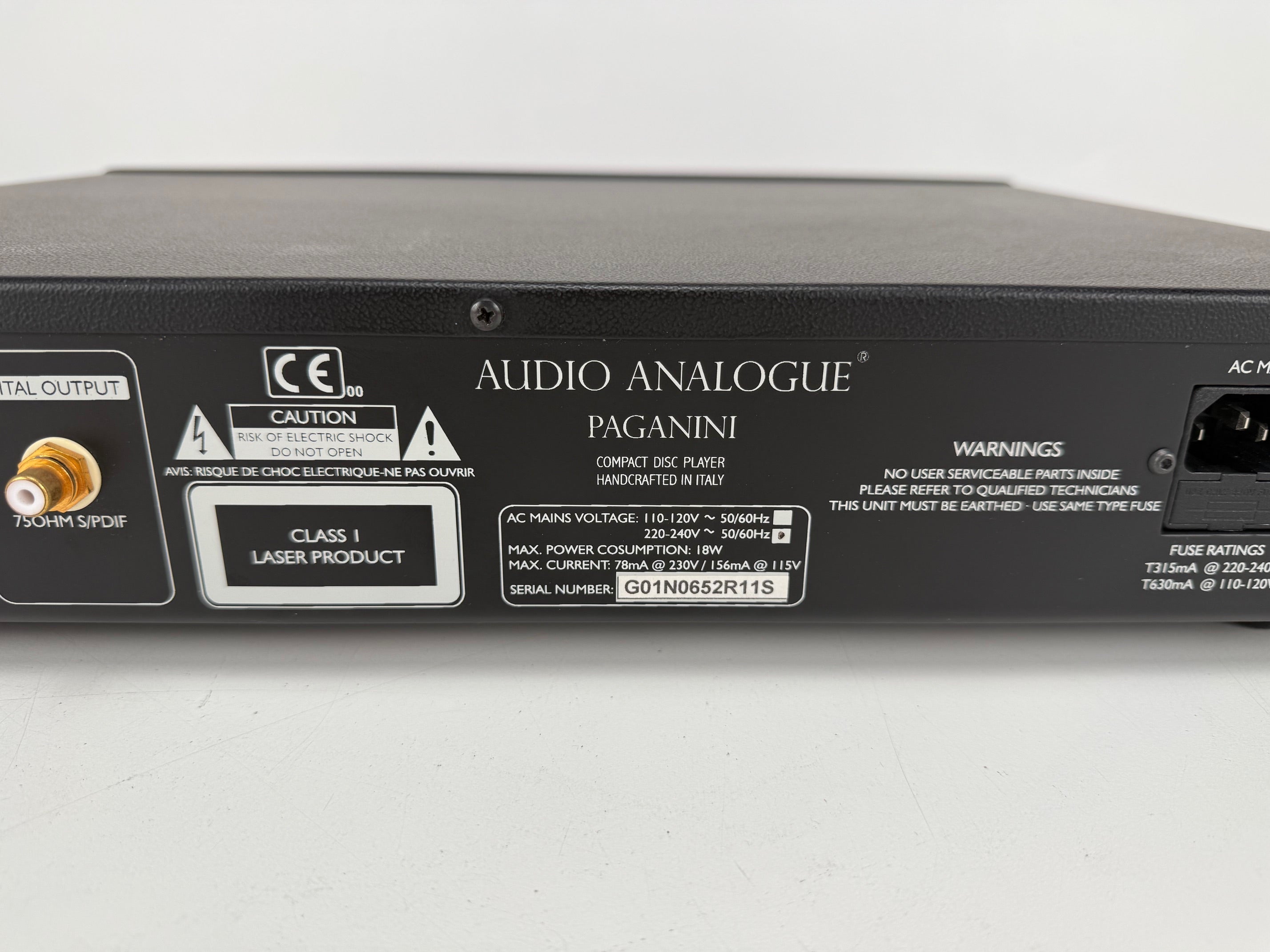 Paganini 96/24 CD-speler met originele doos - afstandsbediening - handleidingen