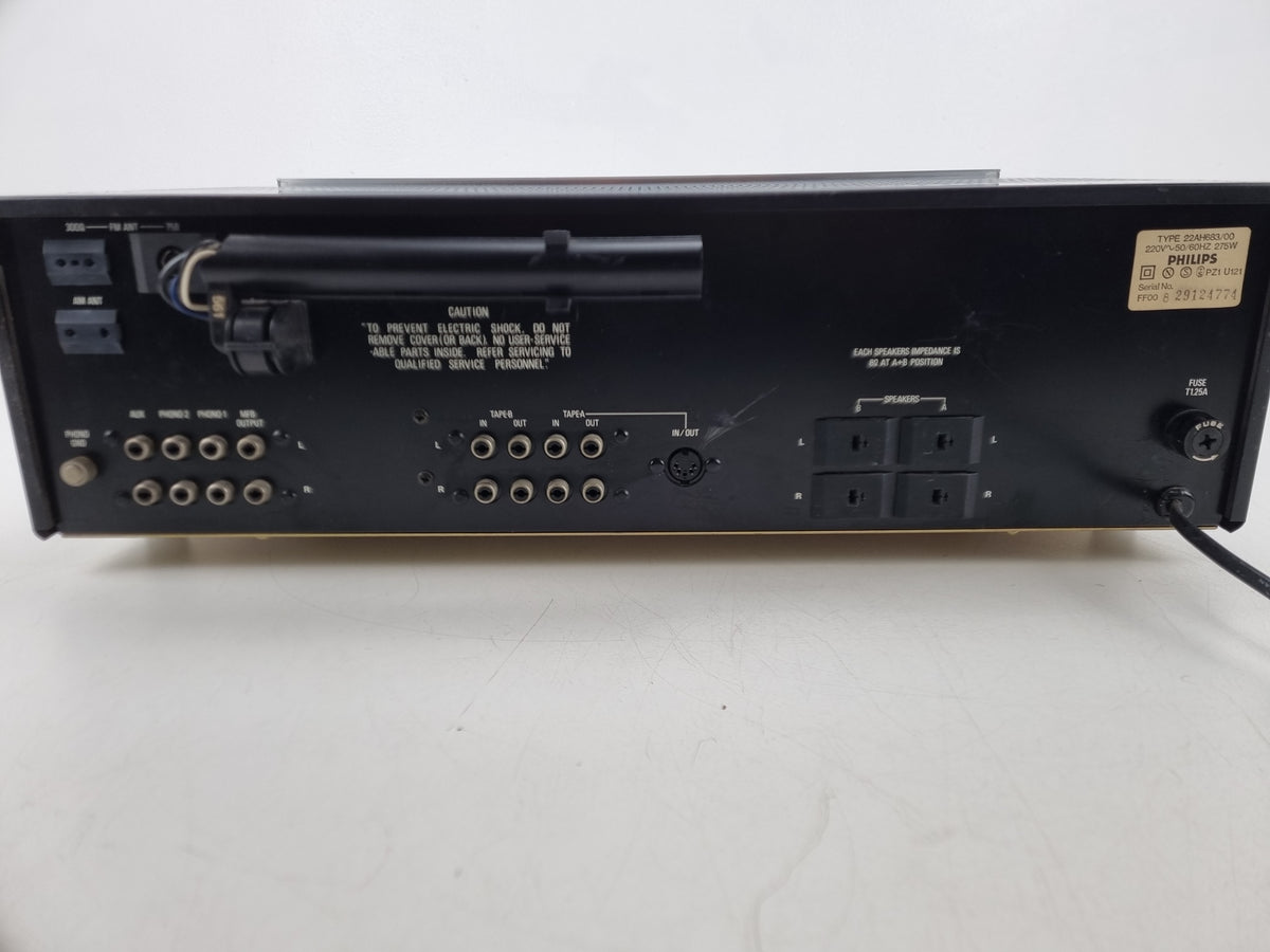 Philips AH-683- AM-FM STEREO RECEIVER- PotsCleaned - Replaced one switch - New lights